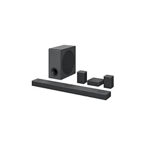 LG S80QR 5.1.3ch Sound bar with 4ch Rear Speakers, Center Up-Firing, Dolby Atmos DTS:X, Works with Airplay2, Spotify HiFi, Alexa, High-Res Audio, Synergy TV, Meridian