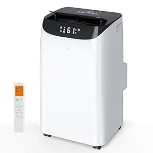 Inverter 16000BTU Portable Air Conditioners with Remote, Free Stand Cooling Portable AC Unit for Room up to 800 sq.ft, with Dehumidifier & Fan, Dual Hose, Quiet Sleep Mode(45dB), Windows Kit