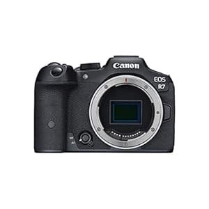 Canon EOS R7 Mirrorless Camera (Body Only), Hybrid Camera, 32.5 Megapixel (APS-C) CMOS Sensor, 4K Video, for Sports, Action, Content Creators, Vlogging Camera, Black