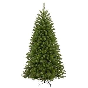 National Tree Company Artificial Full Christmas Tree, Green, North Valley Spruce, Includes Stand, 7.5 Feet