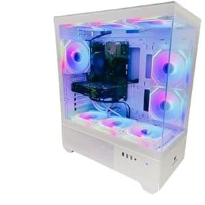 White RGB Gaming PC i9-11900 (11th GEN) 8-Core up to 5.2GHz, 32GB DDR4 RAM, 1TB SSD, RTX 3070 8GB, Windows 11 Pro, WiFi – High-Performance Desktop for Gaming, Streaming, Content Creation, and Office